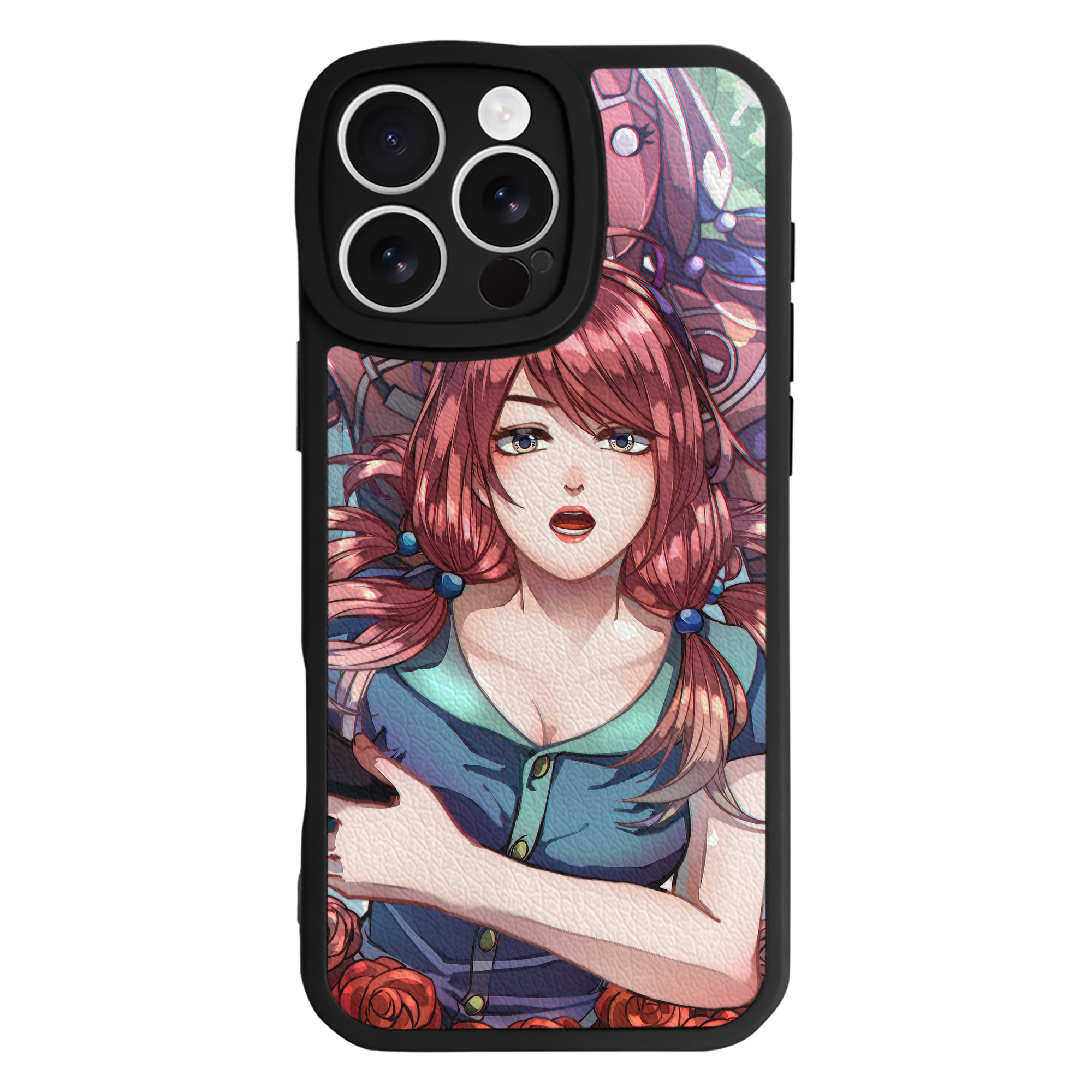 （画像用） ジョジョの奇妙な冒険 JoJo's Bizarre Adventure 【iPhone 16シリーズ対応】シリコンスマホケース（レザー調） 材質：シリコン